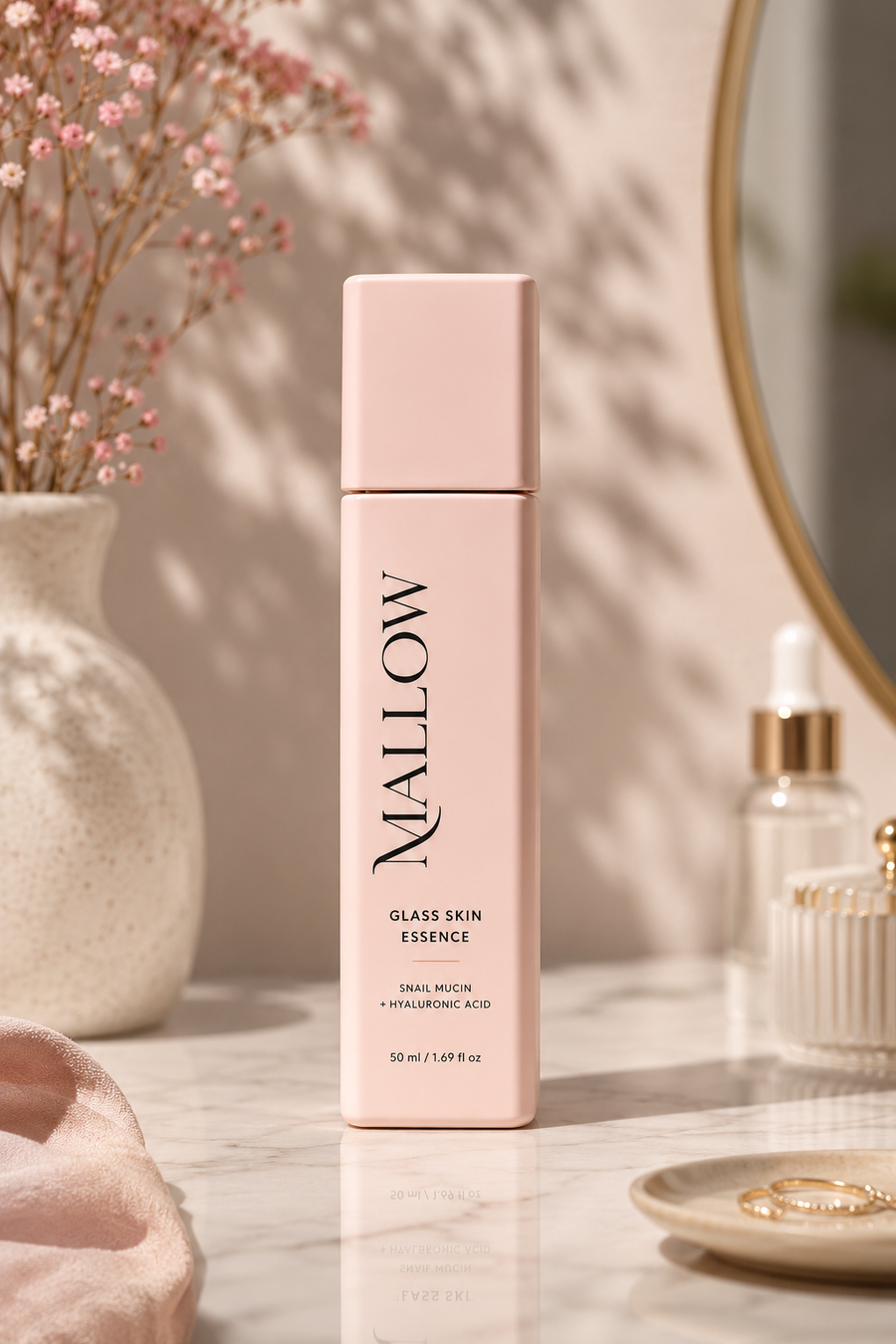 Glass Skin Essence — Snail Mucin + Hyaluronic Acid