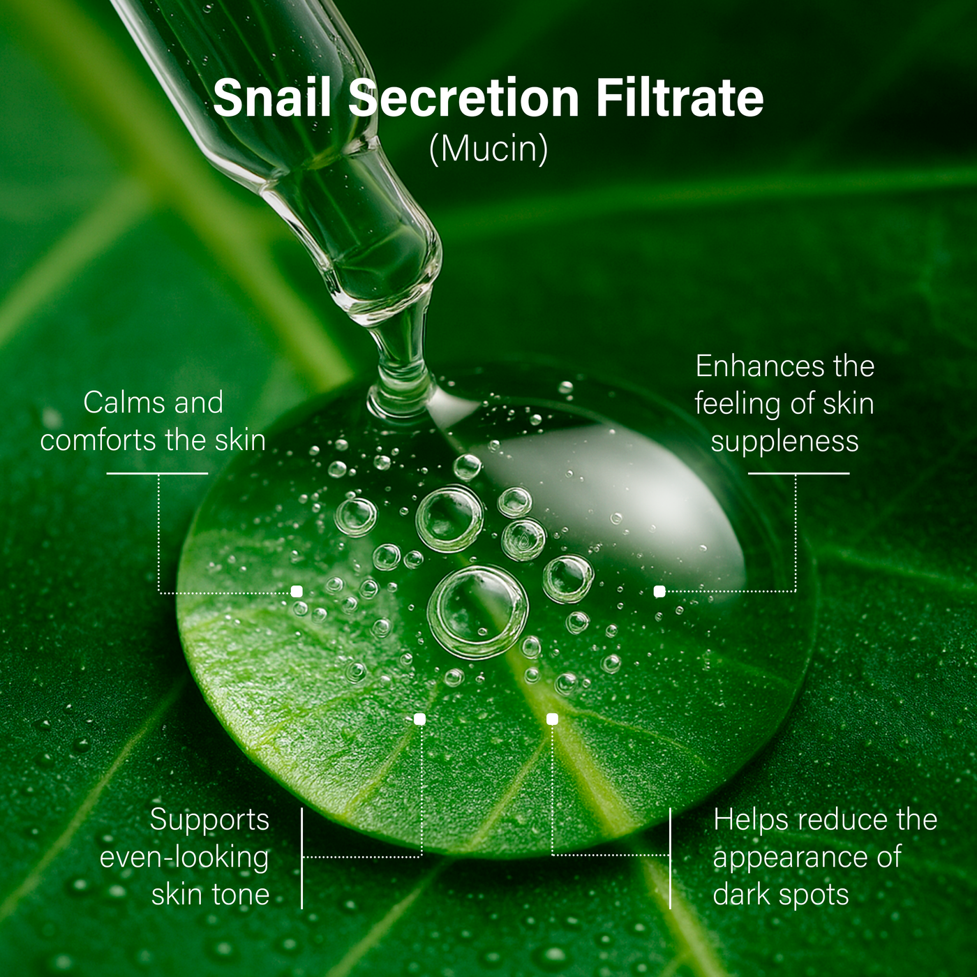 Glass Skin Essence — Snail Mucin + Hyaluronic Acid